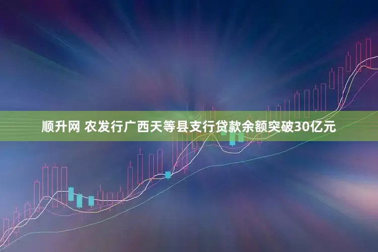 顺升网 农发行广西天等县支行贷款余额突破30亿元